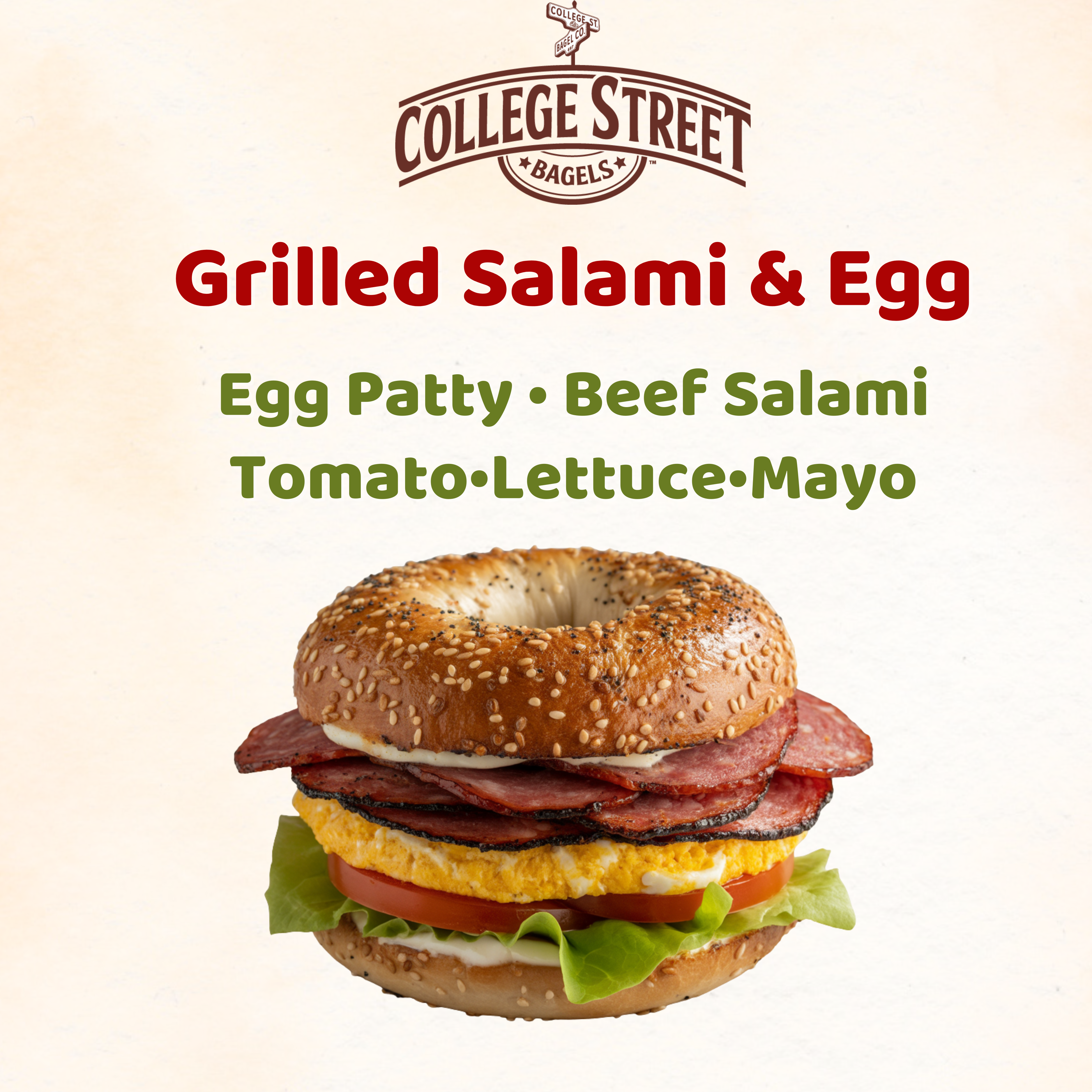 Grilled Salami& Egg  Sandwich