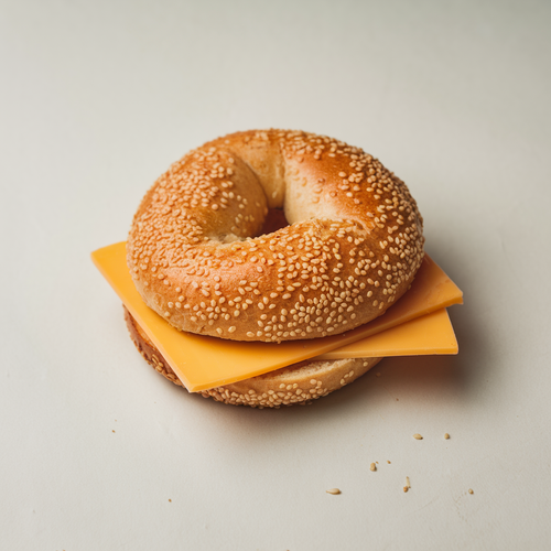 2 Slice Cheese Bagel Sandwich