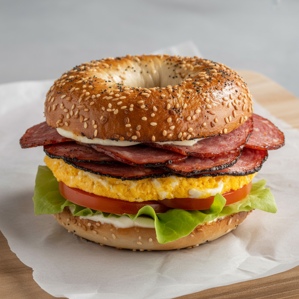 Grilled Salami& Egg  Sandwich