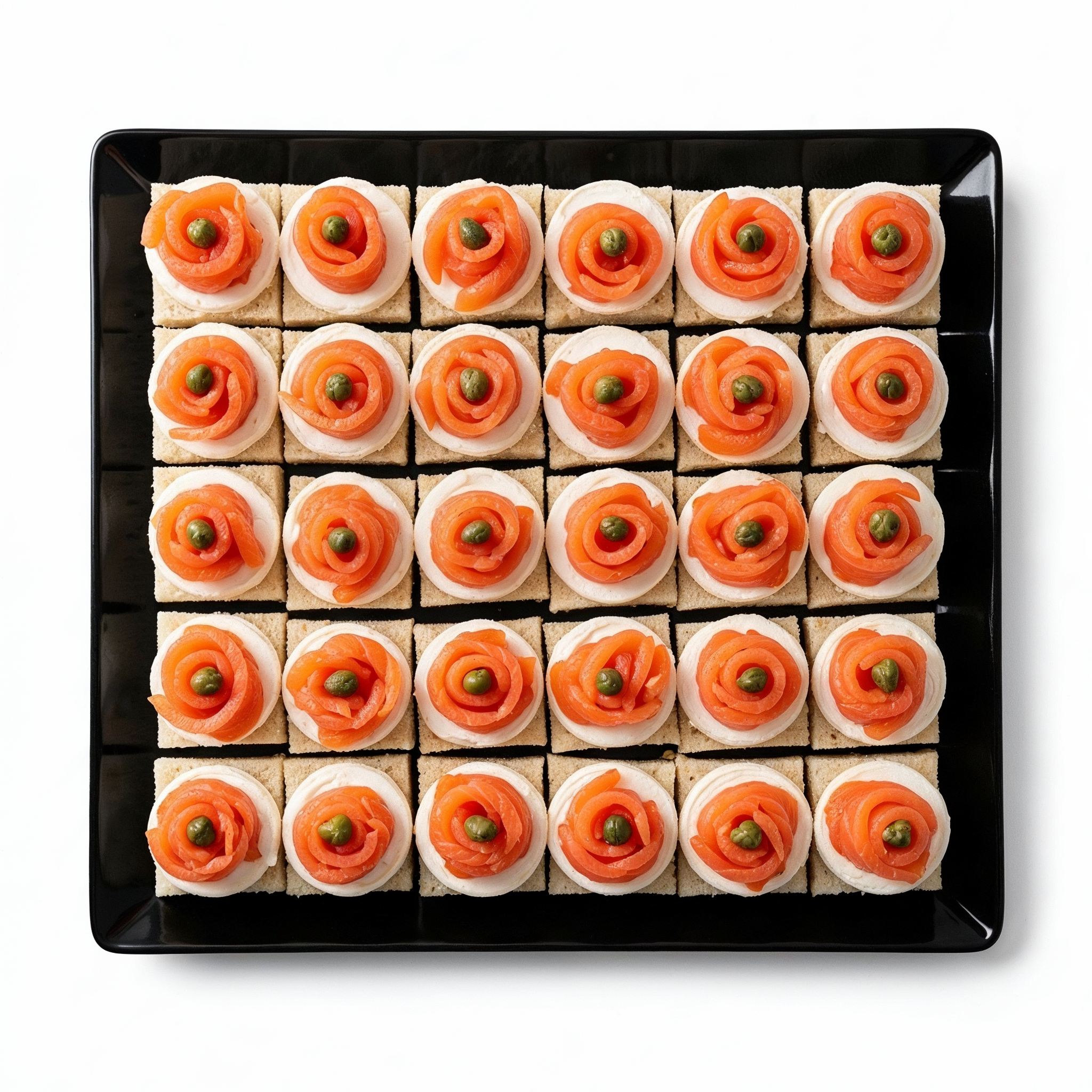 Smoked Salmon & Cream Cheese Canapés